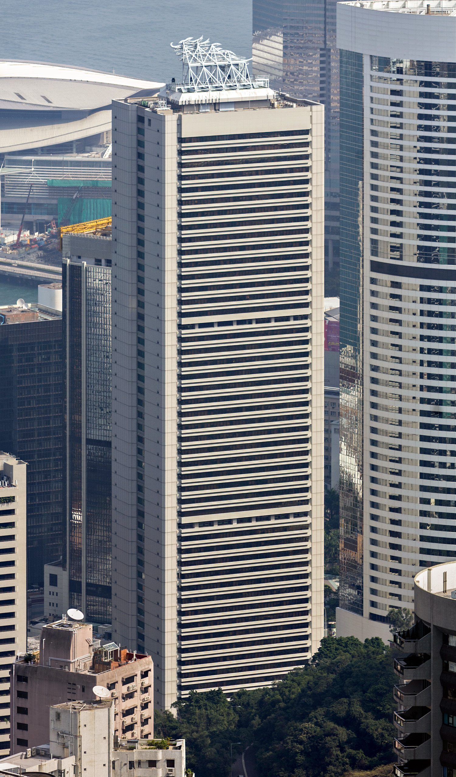 Queensway Government Office Building, Hong Kong - View from Victoria Peak. © Mathias Beinling